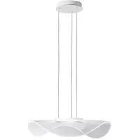 Perenz LED-Pendelleuchte 45 W aus transparentem Acryl, Ø70 cm, 2290 lm, 3000 K, höhenverstellbar bis 150 cm, modernes Design -