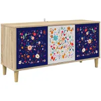 Syfax TV-Schrank MAINZ 102 x 33 x 50 cm Sonoma Holzwerkstoff
