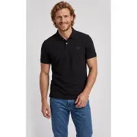 GUESS für Herren. M6YP60K4388 Basic Poloshirt Kurzarm schwarz (L), Lässig, Baumwolle