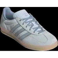 Adidas Sneaker ORIGINALS "GAZELLE INDOOR W", Damen, Gr. 38,5, blau (crystal sky, chalk blau, gum 3), Leder, Schuhe Sneaker