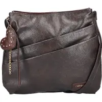 Rieker Umhängetasche Schultertasche, Damen Handtasche mit zwei Hauptfächern