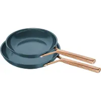 Zwilling Pfannen-Set "Milano", blau, Pfannen, Pfannen-Set, Keramik-Antihaftbeschichtung, Induktion, Made in Italy