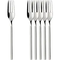 Villeroy & Boch Tafelgabel "Kuchengabel NewWave 15,5 cm 6er Set edelstahl" Spülmaschinenfest
