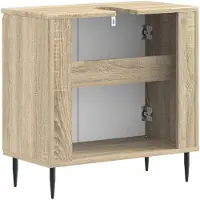 vidaXL Waschbeckenschrank HAARLEM Sonoma-Eiche 59,5 x 31,5 x 59 cm