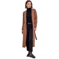 Falke Pure Merino Wool Damen Cardigan, S, Braun, Uni, Schurwolle