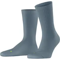 Falke Run Rib Crew Unisex Socken, 39-41, Blau, Rippe, Baumwolle