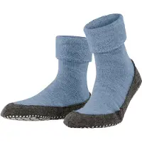 Falke Cosyshoe Herren Hausschuhe, 43-44, Blau, Uni, Schurwolle
