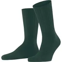 Falke Nelson Herren Bootsocken, 39-42, Grün, Uni, Schurwolle