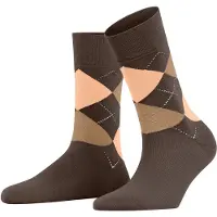 Falke Socken "Sensitive Argyle", Damen, Gr. 35-38, braun (braun tan (5888)), Obermaterial: 77% Baumwolle CO. 23% Polyamid PA., glatt, Socken Socken