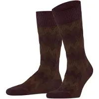 Falke Family Special Edition Herren Socken, 43-46, Rot, AnderesMuster, Baumwolle