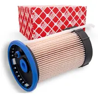 Febi Kraftstofffilter 49663 mit Wasserabscheider 139mm für FORD CUPRA