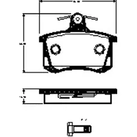 TRISCAN Bremsbelagsatz, Scheibenbremse 811029070 für AUDI