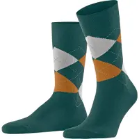 Falke Sensitive Argyle Herren Socken, 43-46, Blau, Argyle,Mehrfarbig,Geometrisch, Baumwolle