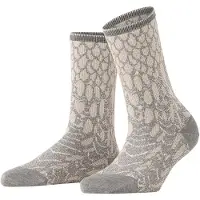 Falke Owl Rhapsody Damen Socken, 39-42, Grau, Lurex,AnderesMuster,Tier, Baumwolle