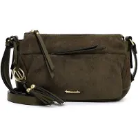 Tamaris Umhängetasche "Umhängetasche TAS Mareike", Damen, Gr. B/H/T: 23cm x 16cm x 8cm 0, grün (oliv 960), Polyester, Taschen Umhängetasche