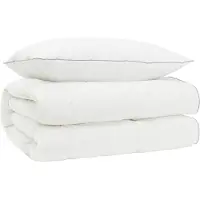 vidaXL Gänsedaunen-Bettdecken-Set 90% FULDA 2 stk. 155 x 200 cm Weiß
