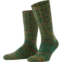 Falke Brooklyn Herren Bootsocken, 43-46, Grün, Struktur, Baumwolle