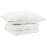 vidaXL Bettdecke und Kissen Set 2 stk. 155x200 cm Sommer 200 GSM Wolle
