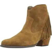 Wonders für Damen. D-2005 Braune Minimal Leder-Stiefeletten (38), Wohnung, Wildleder, Keine, Lässig