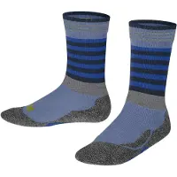 Falke Active Frog Kinder Socken, 39-42, Blau, Streifen, Wolle
