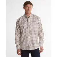 Barbour für Herren. MSH5046 Hemd Preston Regular Tattersall weinrot (L), Lässig, Kastanienbraun, Baumwolle, Langarm