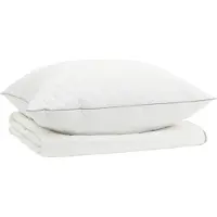 vidaXL 90% Gänsedaunen Bettwäsche-Set FULDA 2 stk. 152 x 203 cm Sommer