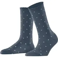 Falke Spike Dot Damen Socken, 35-38, Blau, Punkte, Baumwolle