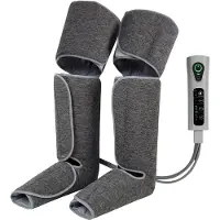 HOMCOM Beinmassagegerät mit Wärme und Kompression, 2 Wärmestufen, 3 Intensitäten
