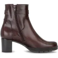 Gabor Stiefeletten 8030 dunkelrot Blockabsatz Reißverschluss 4,5cm Absatz 14cm Schafthöhe G-Weite