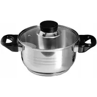 Epewex Edelstahl-Topf mit Deckel 3.6L Induktion Geeignet