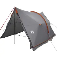vidaXL Wasserdichter Pavillon Grau und Orange