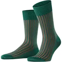 Falke Shadow Herren Socken, 39-40, Grün, Rippe, Baumwolle