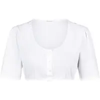 Nina von c. Dirndl-Bluse Keulenärmel in weiss | Gr.: 46
