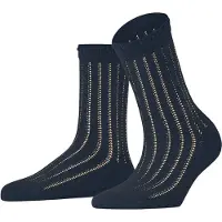 Falke Eyelet Damen Socken, 39-42, Blau, Ajour, Baumwolle