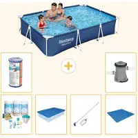 Bestway Steel Pro Rechteckig - 300x201x66 cm - 7-teilig S22246