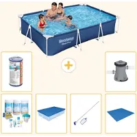 Bestway Steel Pro Rechteckig - 300x201x66 cm - 7-teilig S21547
