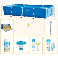 Intex Rechteckiger Frame Pool - 450x220x84 cm - 7-teilig S21259