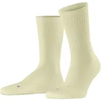 Falke Run Rib Crew Unisex Socken, 44-45, Beige, Rippe, Baumwolle