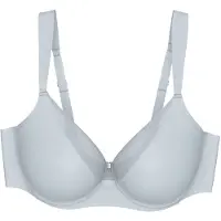 Triumph Bügel-BH "True Shape Sensation T W01", Damen, Gr. 100, Cup E, grau (pearl grau), Jersey, Obermaterial: 72% Polyamid, 28% Elasthan, BHs Bügel-BH, verkleinert die Brust optisch um eine Cup-Größe