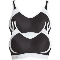 Anita Sport-BH "Sport BH extreme control", Damen, Gr. 75, Cup D, schwarz (schwarz schwarz), Stoff, Obermaterial: 76% Polyester PES. 19% Polyamid PA. 5% Elasthan EL., BHs Sport-BH