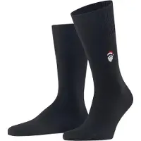 Falke Airport Santa Claus Herren Socken, 43-44, Blau, Uni, Schurwolle
