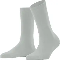Falke Family Damen Socken, 35-38, Grau, Uni, Baumwolle