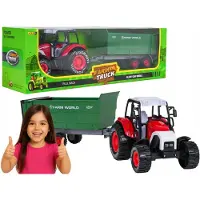 Ramiz Traktor mit Anhänger Kinder Metall Kippbar Rückziehmotor