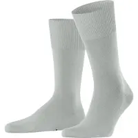 Falke ClimaWool Herren Socken, 39-40, Grau, Uni, Wolle