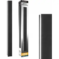 MasterLed Master LED Wandleuchte 45W Außenlampe 150cm Schwarz RAL 9005 IP65 Fassadenleuchte 4000K Neutralweiß Architekturleuchte