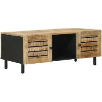 Syfax Couchtisch Natur 100 x 54 x 40 cm Massivholz Mango
