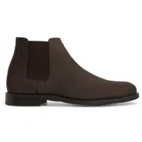 Hackett London für Herren. HMS200144 Braune Hampton Chelsea-Stiefeletten aus Wildleder (40), Wohnung, Spaltleder, Keine, Lässig