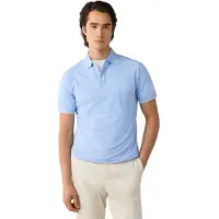 Hackett London für Herren. HM5600199 polo merzerisiert kurzarm klassische passform blau (XXL), Lässig, Baumwolle