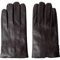 Hackett für Herren. HM0400132 Braune Commuter Touch-Lederhandschuhe (L), Lässig, Klassisch