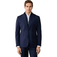 Hackett London für Herren. HM4700066 Amerikanische Latzhose marineblau (42/32), Lässig, Wolle, Klassisch